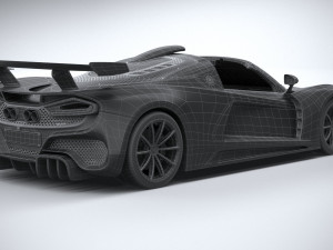 Hennessey Venom F5 Revolution Roadster 2023 3D Model