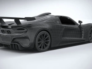 Hennessey Venom F5 Revolution Roadster 2023 3D Model