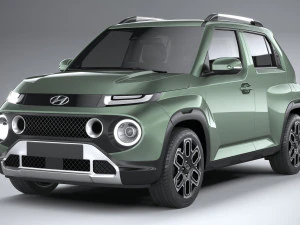 Hyundai Casper 2025 3D Model