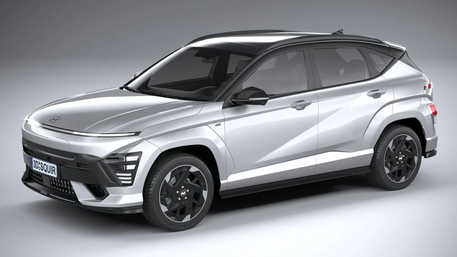Hyundai Kona Electric N-Line 2024 3D Model .c4d .max .obj .3ds .fbx .stl .blend
