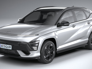 Hyundai Kona Electric N-Line 2024 3D Model