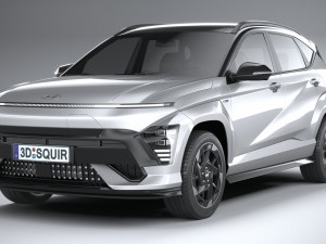 Hyundai Kona Electric N-Line 2024 3D Model