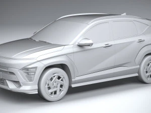 Hyundai Kona Electric N-Line 2024 3D Model