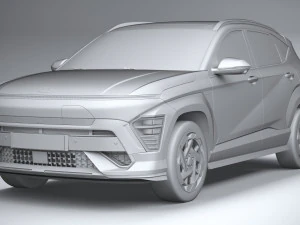 Hyundai Kona Electric N-Line 2024 3D Model