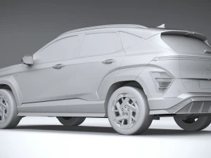 Hyundai Kona Electric N-Line 2024 3D Model