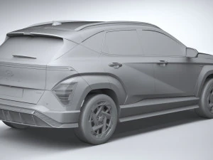 Hyundai Kona Electric N-Line 2024 3D Model