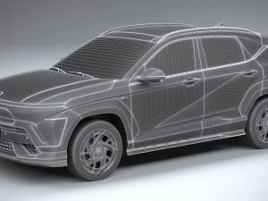 Hyundai Kona Electric N-Line 2024 3D Model