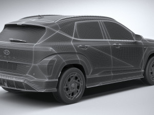 Hyundai Kona Electric N-Line 2024 3D Model