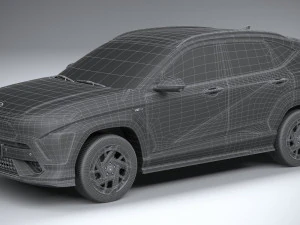 Hyundai Kona Electric N-Line 2024 3D Model