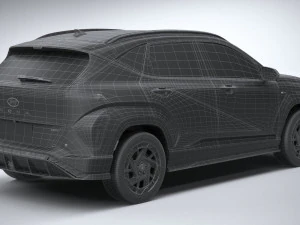 Hyundai Kona Electric N-Line 2024 3D Model