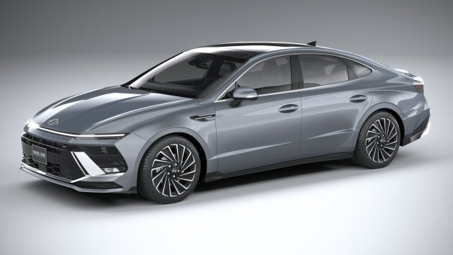 Hyundai Sonata 2024 3D Модель .c4d .max .obj .3ds .fbx .stl .blend 