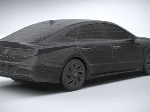 Hyundai Sonata 2024 3D Model