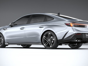 Hyundai Sonata N-Line 2024 3D Model