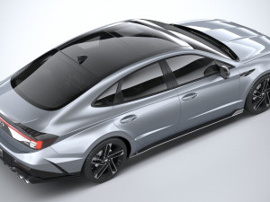 Hyundai Sonata N-Line 2024 3D Model