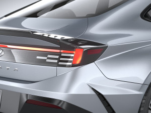 Hyundai Sonata N-Line 2024 3D Model