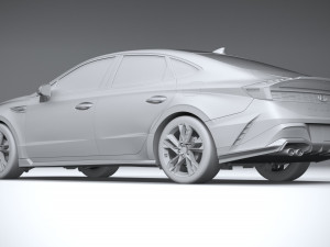 Hyundai Sonata N-Line 2024 3D Model