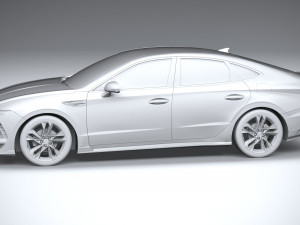 Hyundai Sonata N-Line 2024 3D Model
