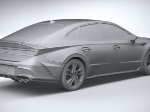 Hyundai Sonata N-Line 2024 3D Model