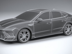 Hyundai Sonata N-Line 2024 3D Model
