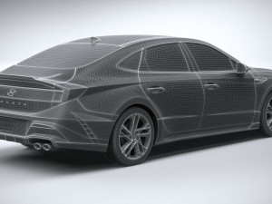Hyundai Sonata N-Line 2024 3D Model