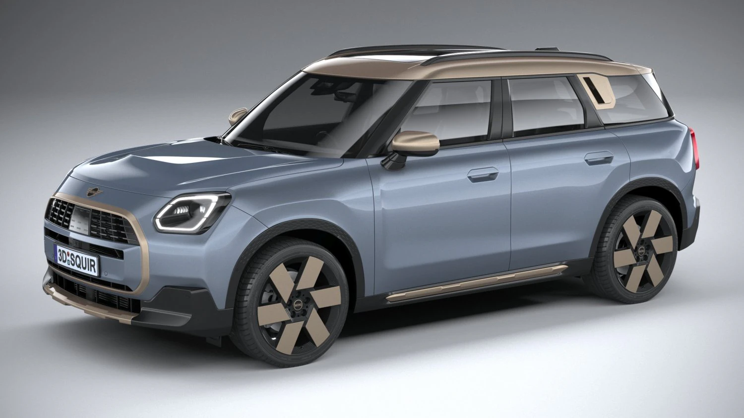 Mini Countryman 2025 3D Model .c4d .max .obj .3ds .fbx .stl .blend 