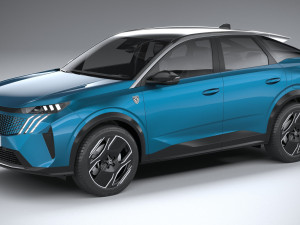 Peugeot E-3008 2024 3D 模型