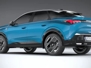 Peugeot E-3008 2024 3D Model