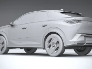 Peugeot E-3008 2024 3D Model