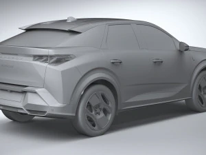 Peugeot E-3008 2024 3D Model