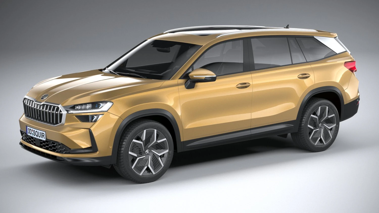 Skoda Kodiaq 2024 3D Model .c4d .max .obj .3ds .fbx .stl .blend 