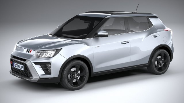 SsangYong Tivoli 2024 3D Model .c4d .max .obj .3ds .fbx .stl .blend 