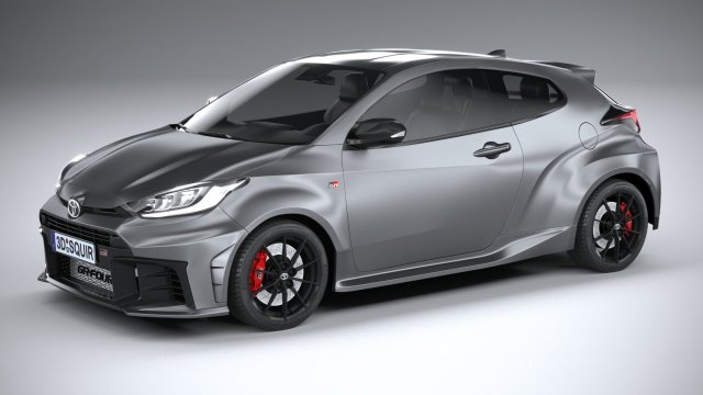 Toyota GR Yaris 2024 3D 模型 .c4d .max .obj .3ds .fbx .stl .blend 