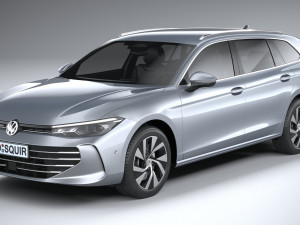 Volkswagen Passat Variant Business 2024 Model 3D