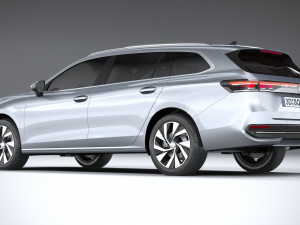 Volkswagen Passat Variant Business 2024 Model 3D