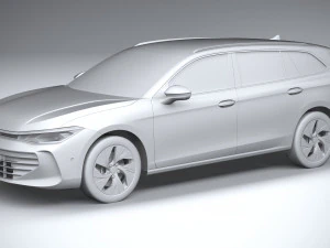 Volkswagen Passat Variant Business 2024 3D Model