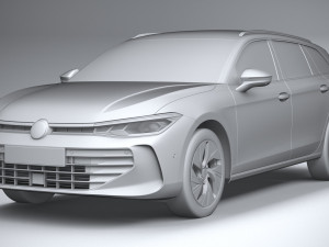 Volkswagen Passat Variant Business 2024 Model 3D