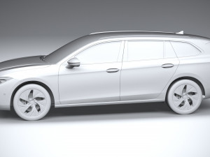 Volkswagen Passat Variant Business 2024 Model 3D
