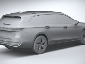 Volkswagen Passat Variant Business 2024 Model 3D