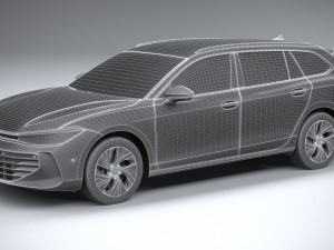 Volkswagen Passat Variant Business 2024 Model 3D