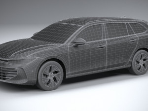 Volkswagen Passat Variant Business 2024 Model 3D