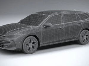 Volkswagen Passat Variant Business 2024 3D Model