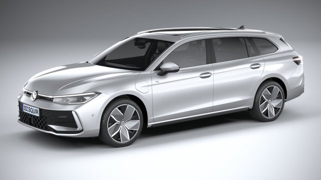 Volkswagen Passat Variant R 2024 Modello 3D .c4d .max .obj .3ds .fbx .stl .blend 