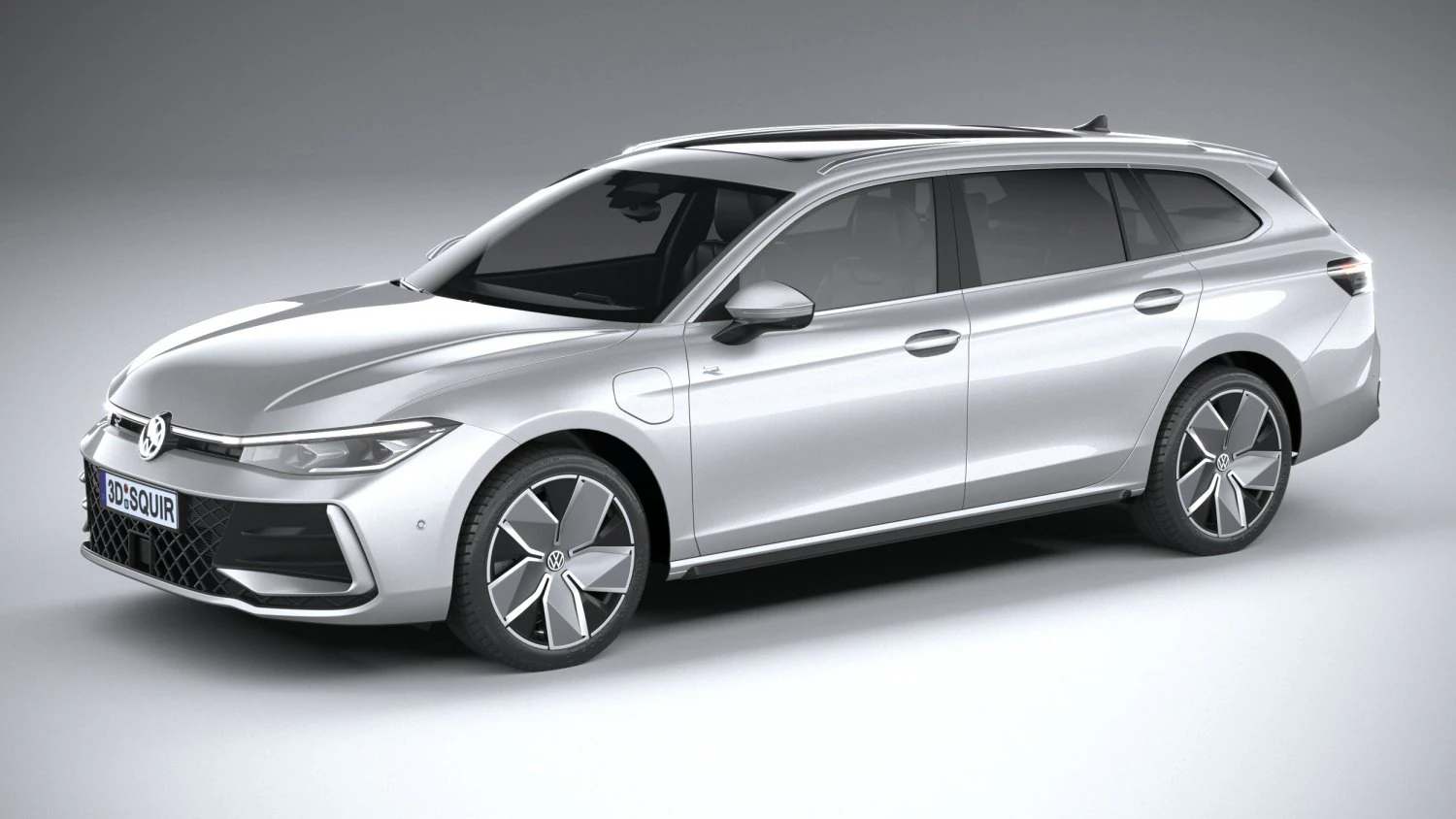 Volkswagen Passat Variant R 2024 3D Model .c4d .max .obj .3ds .fbx .stl .blend 
