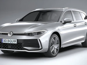 Volkswagen Passat Variant R 2024 3D Model