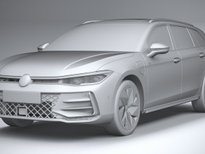 Volkswagen Passat Variant R 2024 Modello 3D