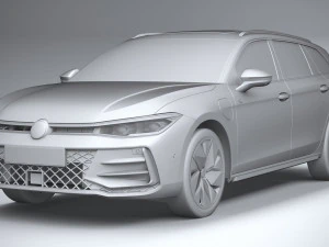 Volkswagen Passat Variant R 2024 3D Model