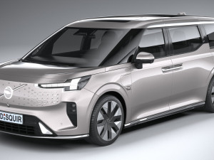 Volvo EM90 2024 Modello 3D
