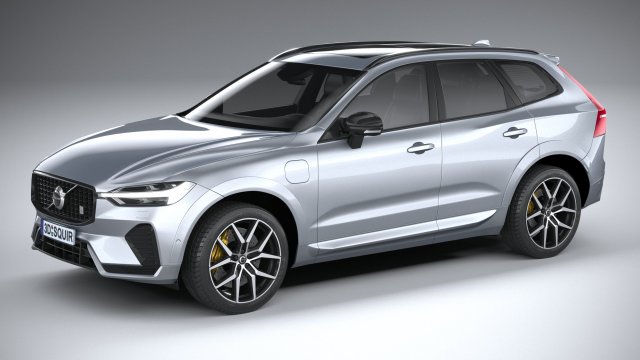 Volvo XC60 Polestar 2022 Modèle 3D .c4d .max .obj .3ds .fbx .stl .blend 