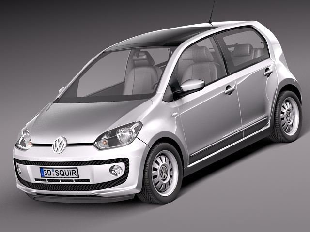 Volkswagen Up 5-door 2013 3D 모델 .c4d .max .obj .3ds .fbx .stl .blend 