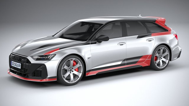 Audi RS6 Avant GT 2024 Modèle 3D .c4d .max .obj .3ds .fbx .stl .blend 